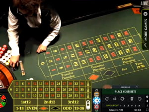 Ruleta profesional en vivo