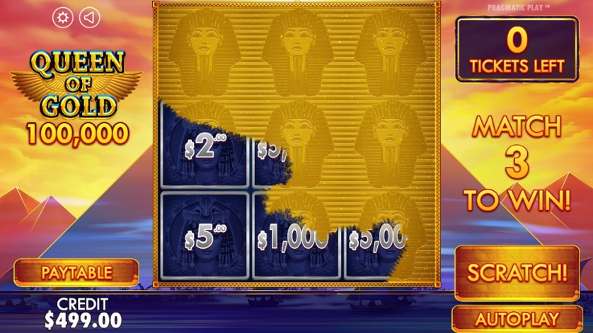 Queen of Gold Scratchcard — Juega 100% gratis en modo demo 2 Queen of Gold Scratchcard