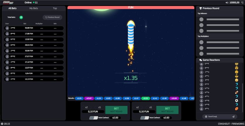 CrashOut Fireworks — Juega 100% gratis en modo demo 2 CrashOut Fireworks