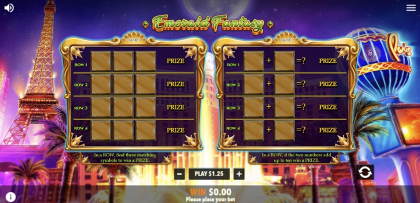 Emerald Fantasy Scratchcard