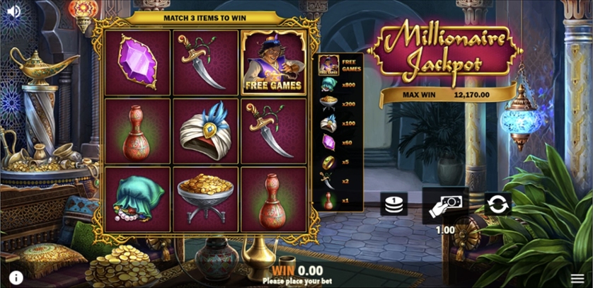 Millionaire Jackpot Scratchcard