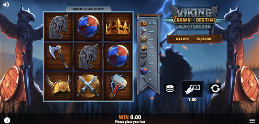 Viking Crown Scratchcard
