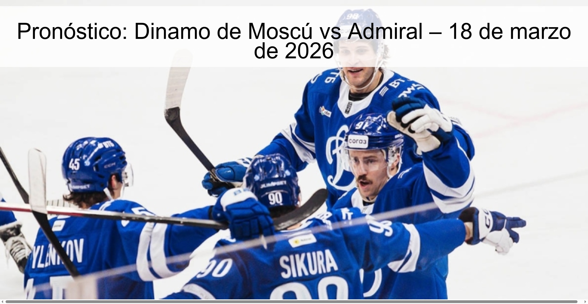Pronóstico: Dinamo de Moscú vs Admiral – 18 de marzo de 2026
