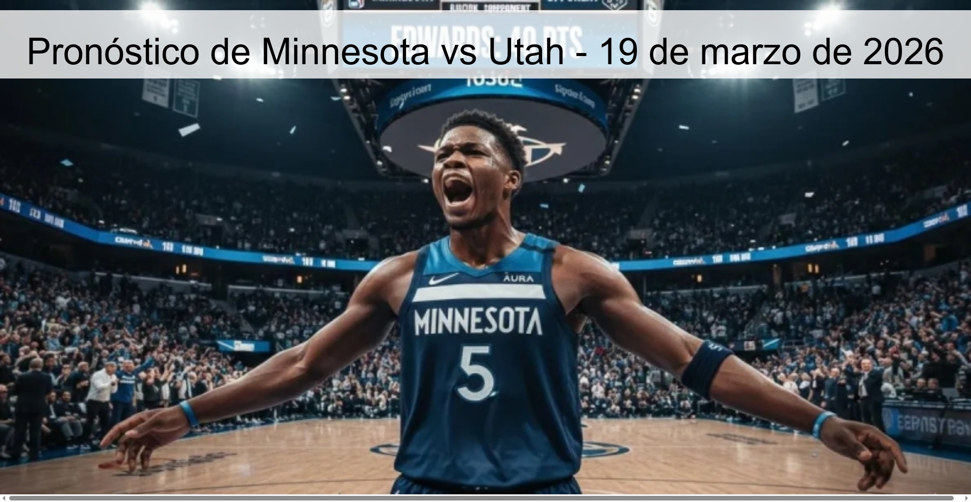 Pronóstico de Minnesota vs Utah - 19 de marzo de 2026