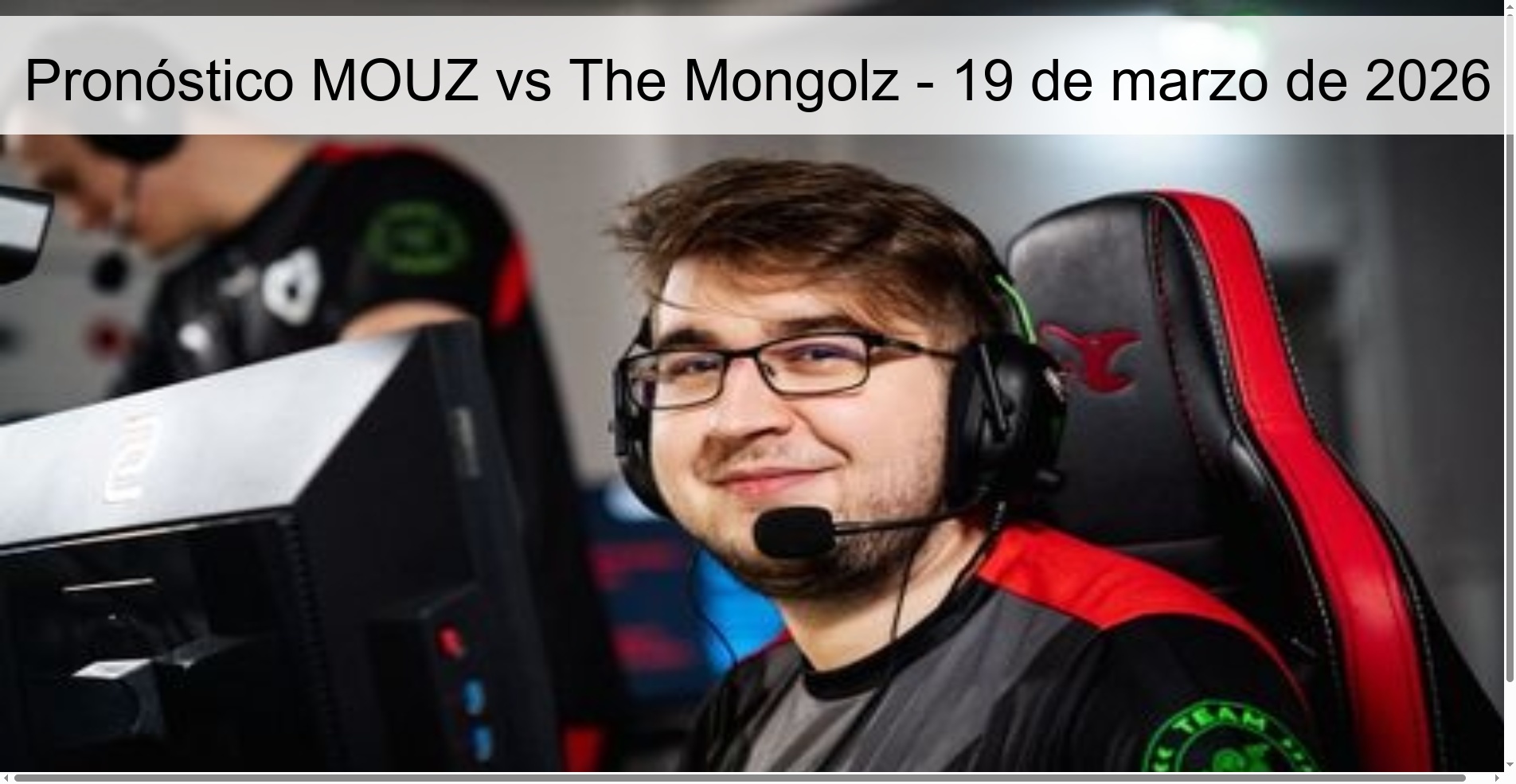 Pronóstico MOUZ vs The Mongolz - 19 de marzo de 2026