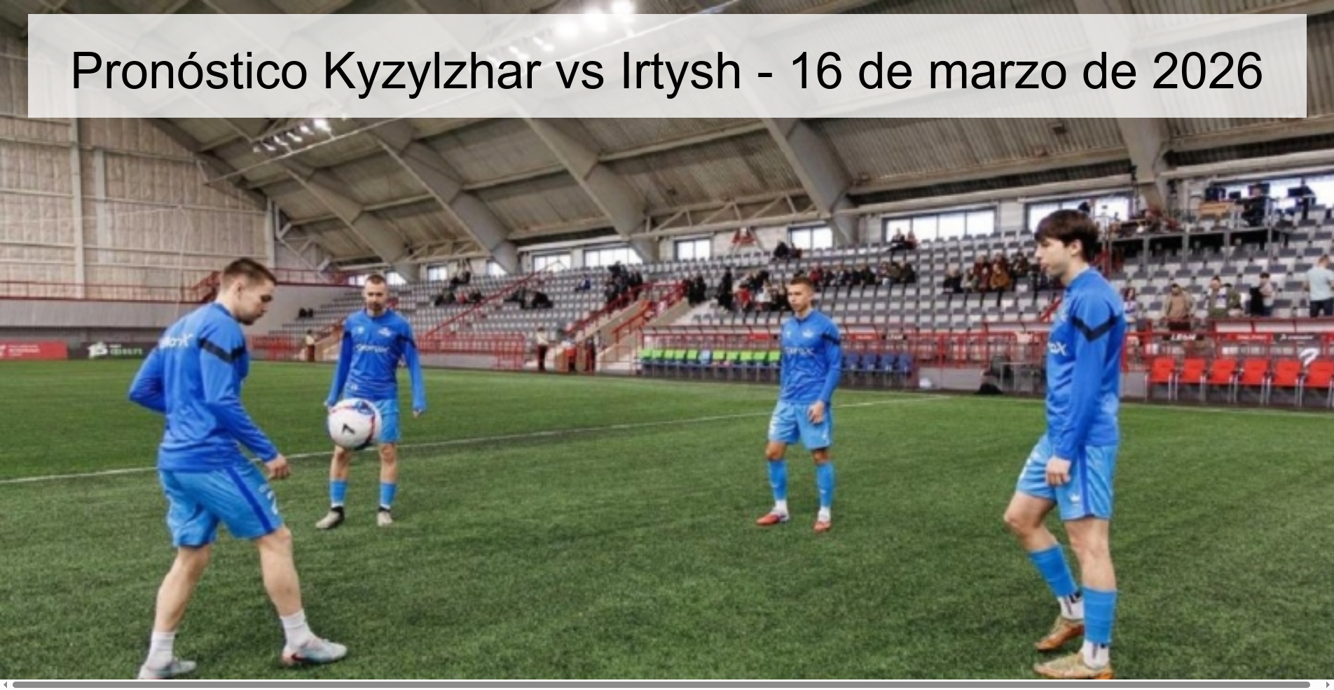 Pronóstico Kyzylzhar vs Irtysh - 16 de marzo de 2026