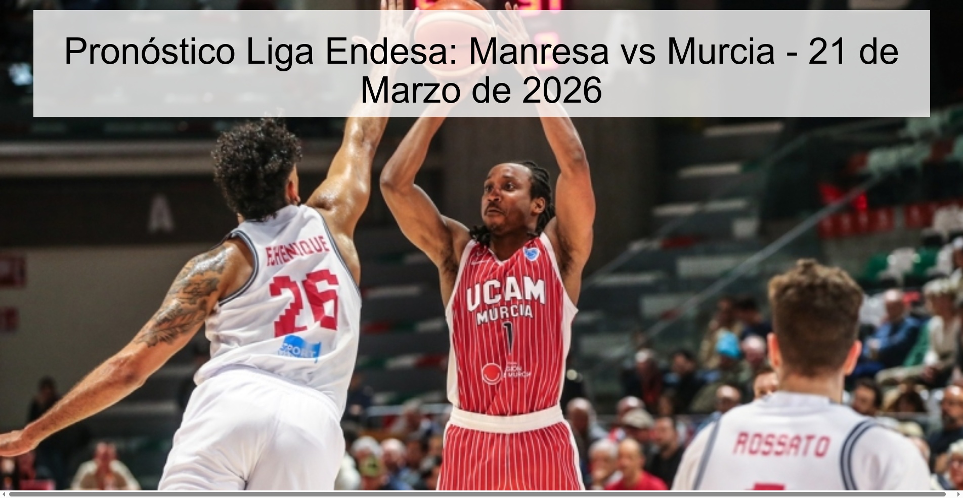 Pronóstico Liga Endesa: Manresa vs Murcia - 21 de Marzo de 2026