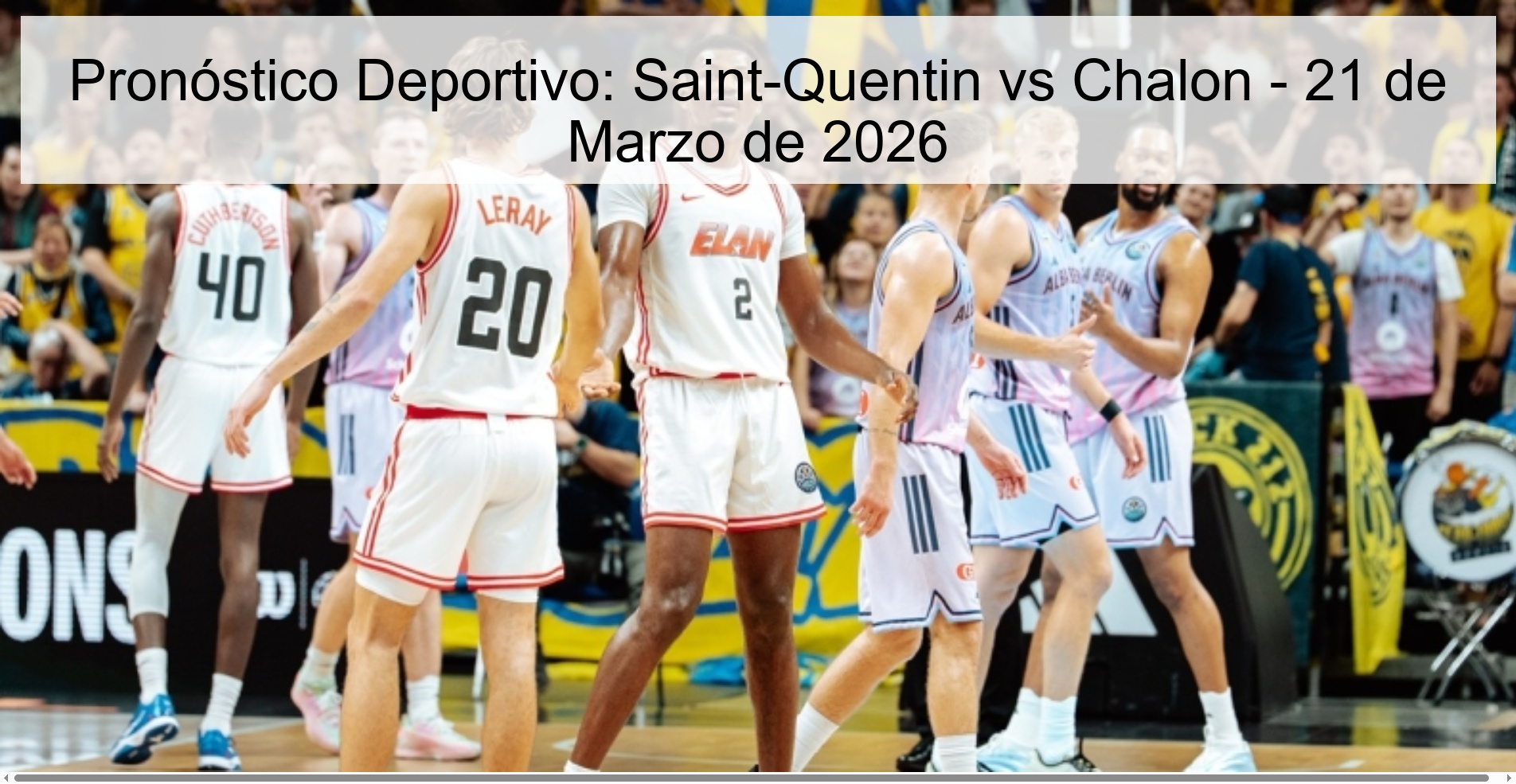 Pronóstico Deportivo: Saint-Quentin vs Chalon - 21 de Marzo de 2026