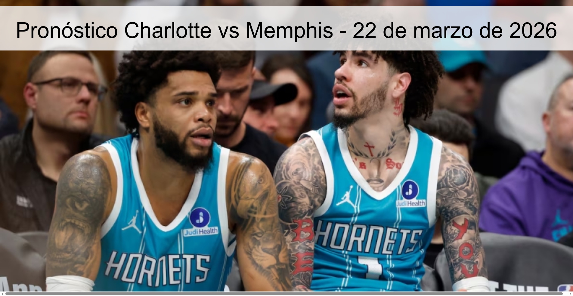 Pronóstico Charlotte vs Memphis - 22 de marzo de 2026