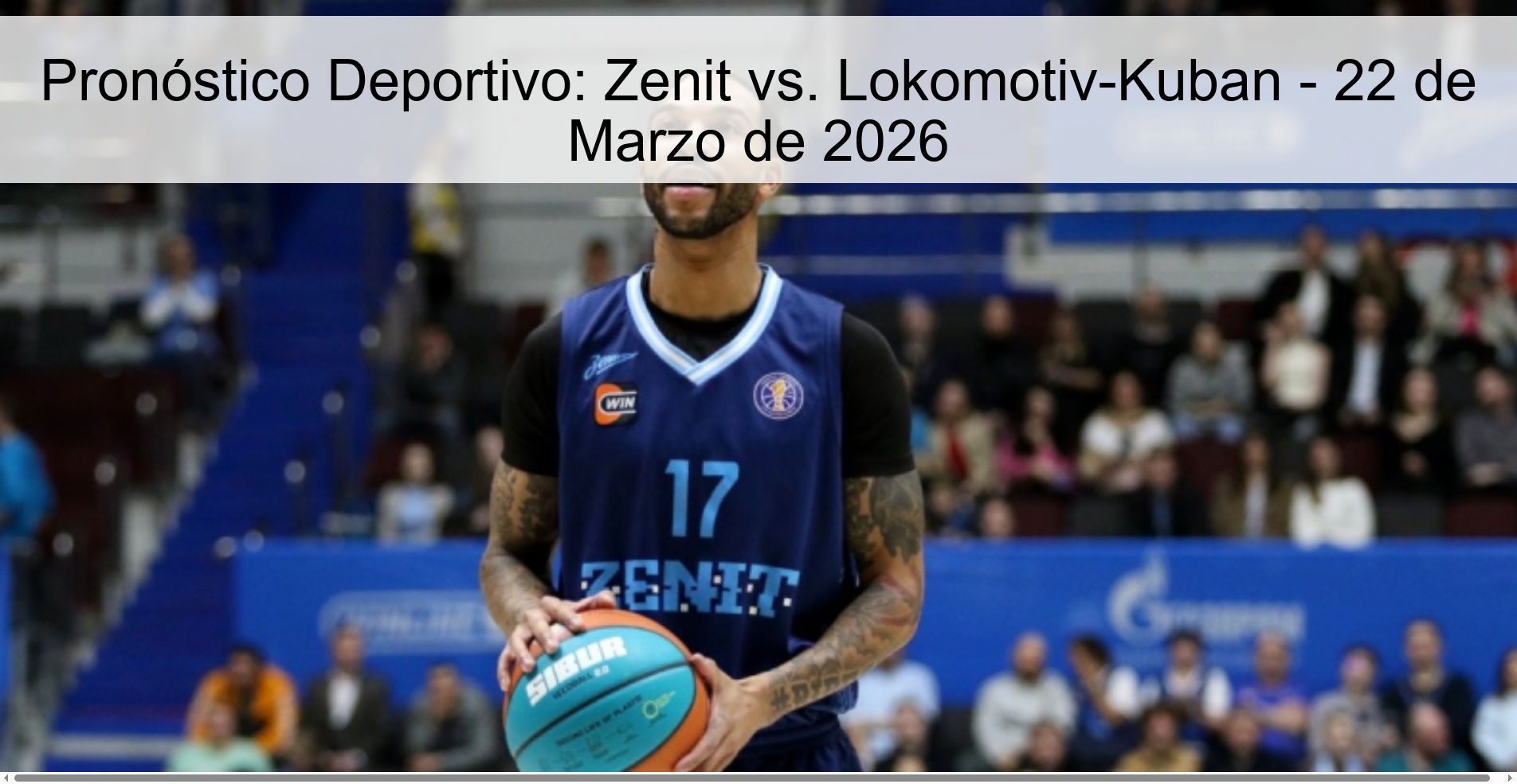 Pronóstico Deportivo: Zenit vs. Lokomotiv-Kuban - 22 de Marzo de 2026