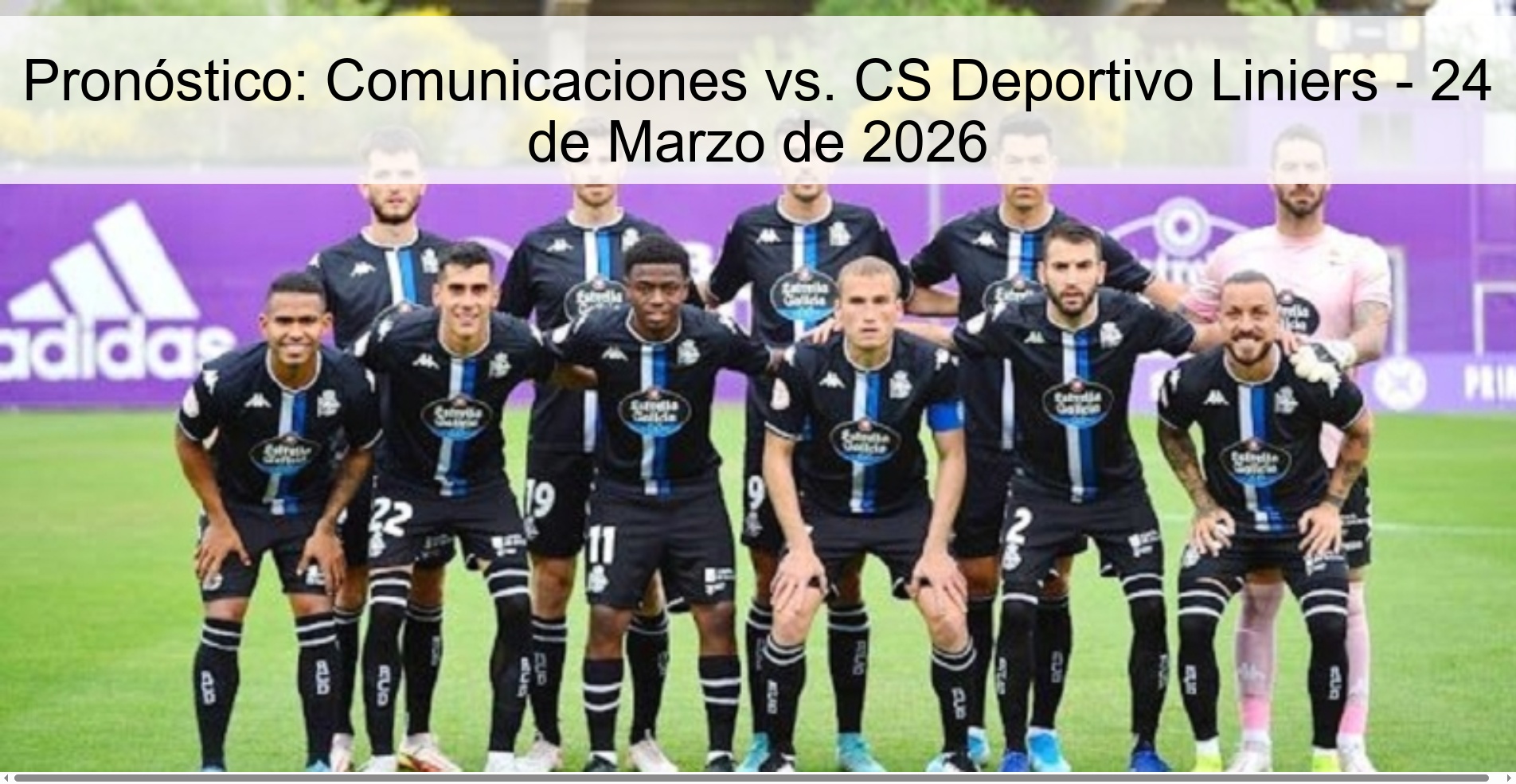 Pronóstico: Comunicaciones vs. CS Deportivo Liniers - 24 de Marzo de 2026