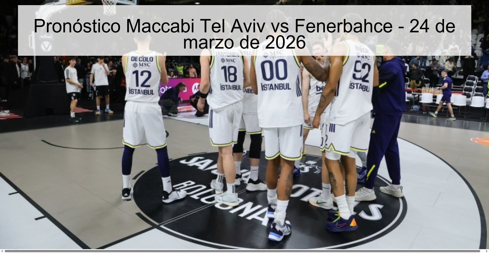 Pronóstico Maccabi Tel Aviv vs Fenerbahce - 24 de marzo de 2026