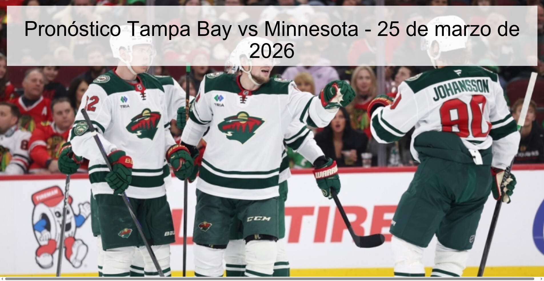 Pronóstico Tampa Bay vs Minnesota - 25 de marzo de 2026
