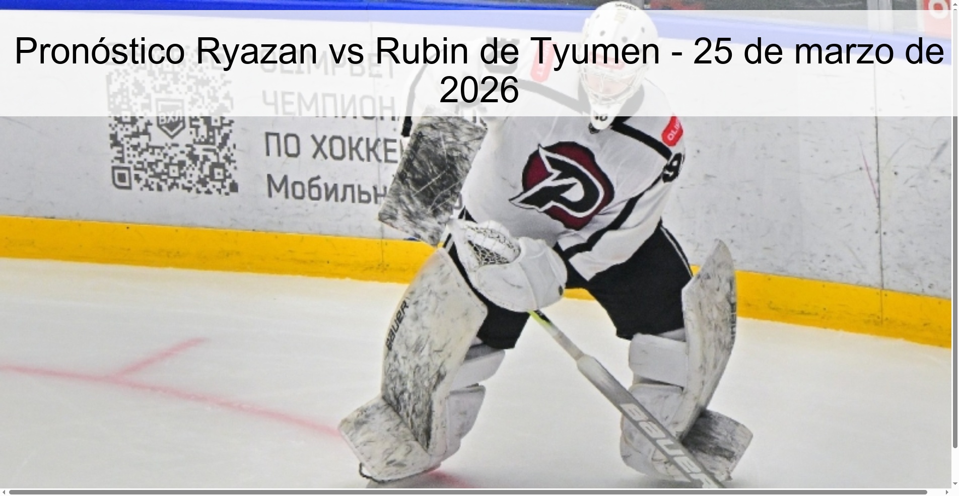 Pronóstico Ryazan vs Rubin de Tyumen - 25 de marzo de 2026