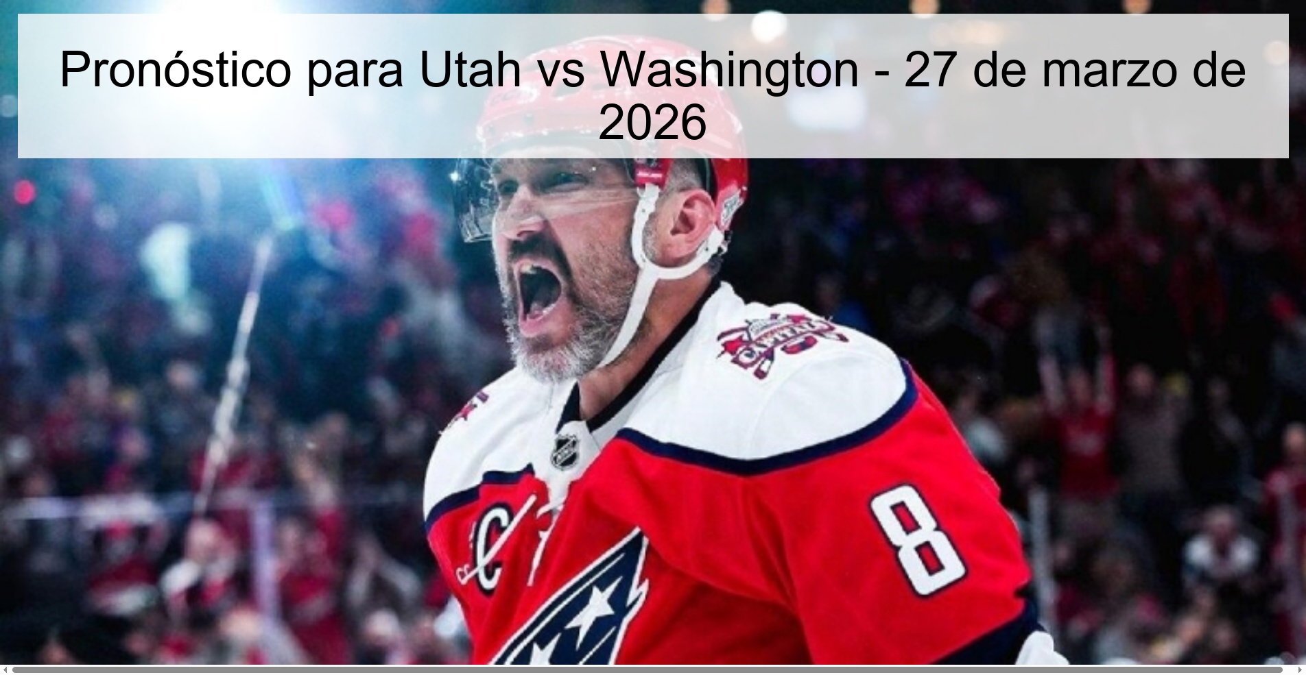 Pronóstico para Utah vs Washington - 27 de marzo de 2026