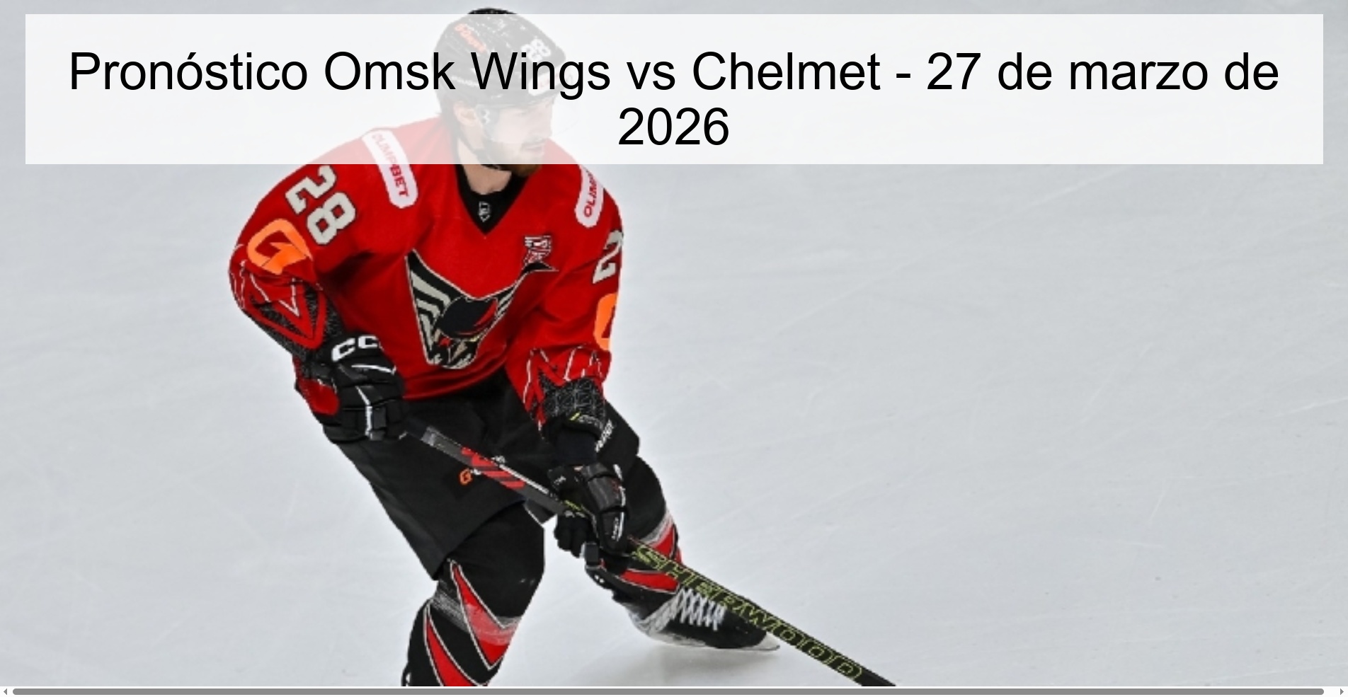 Pronóstico Omsk Wings vs Chelmet - 27 de marzo de 2026