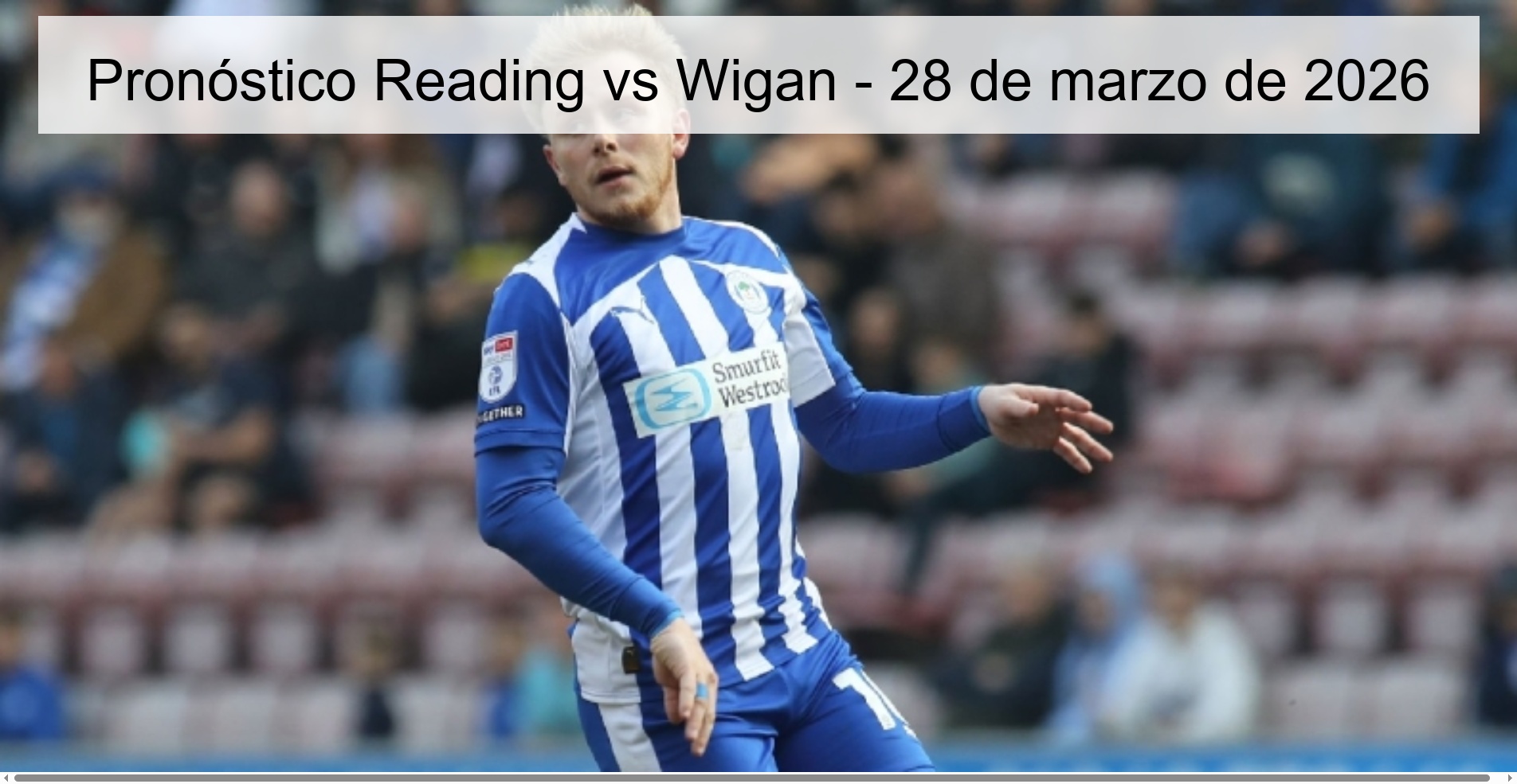 Pronóstico Reading vs Wigan - 28 de marzo de 2026