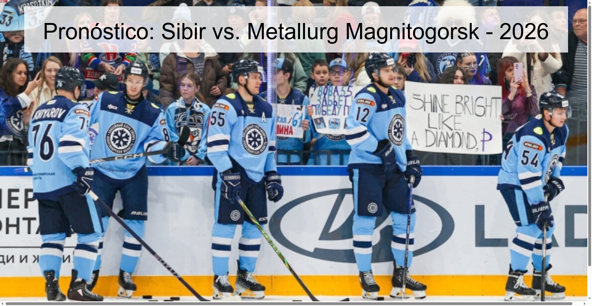 Prediction: Sibir vs. Metallurg Magnitogorsk - 2026