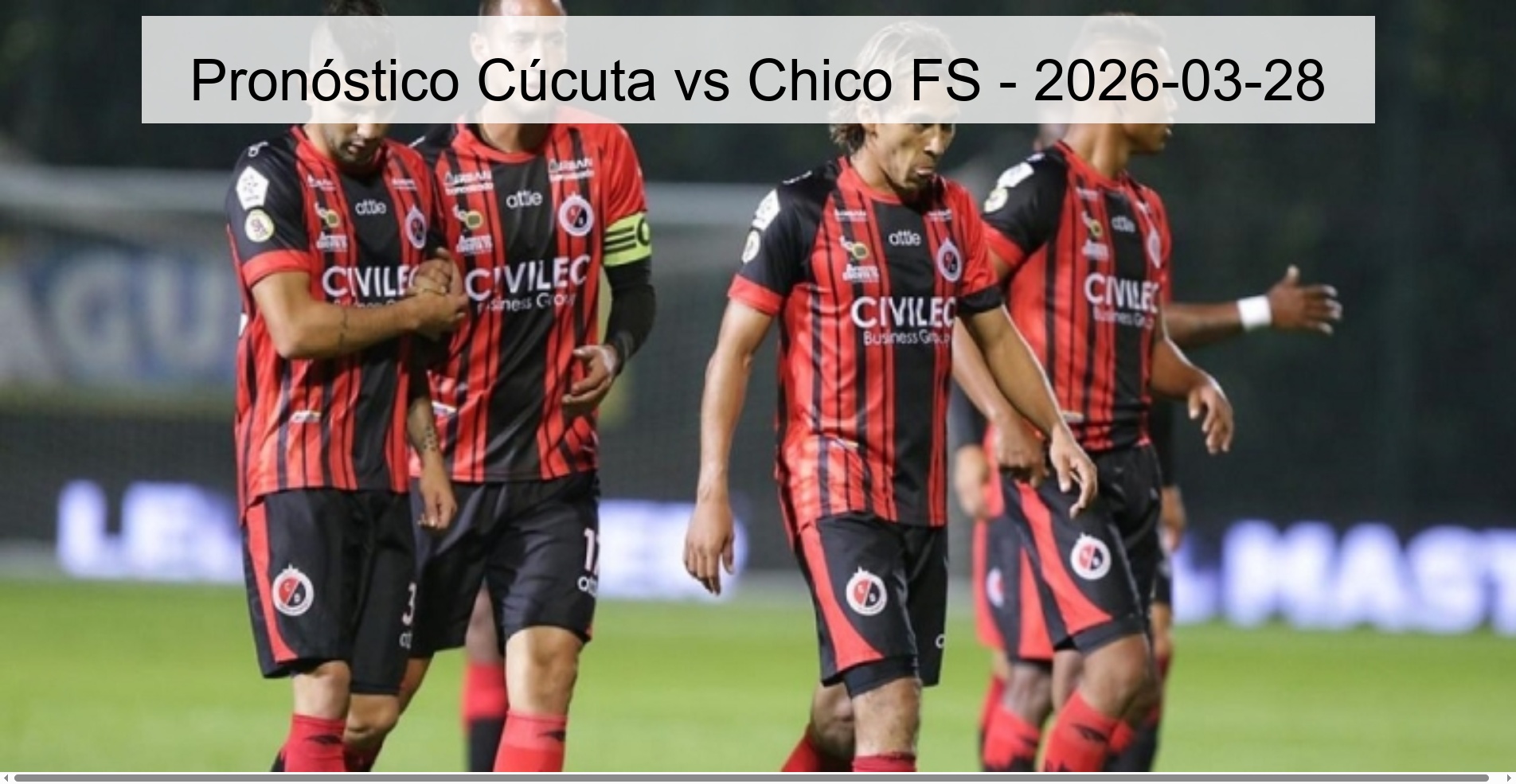 Pronóstico Cúcuta vs Chico FS - 2026-03-28