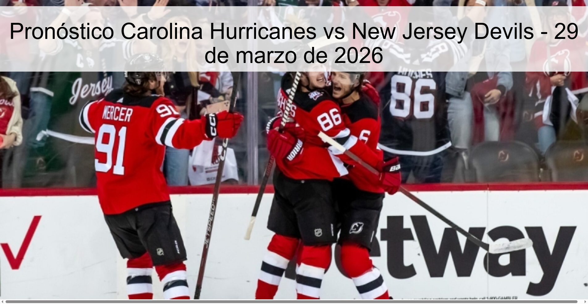 Carolina Hurricanes vs New Jersey Devils Prediction – March 29, 2026