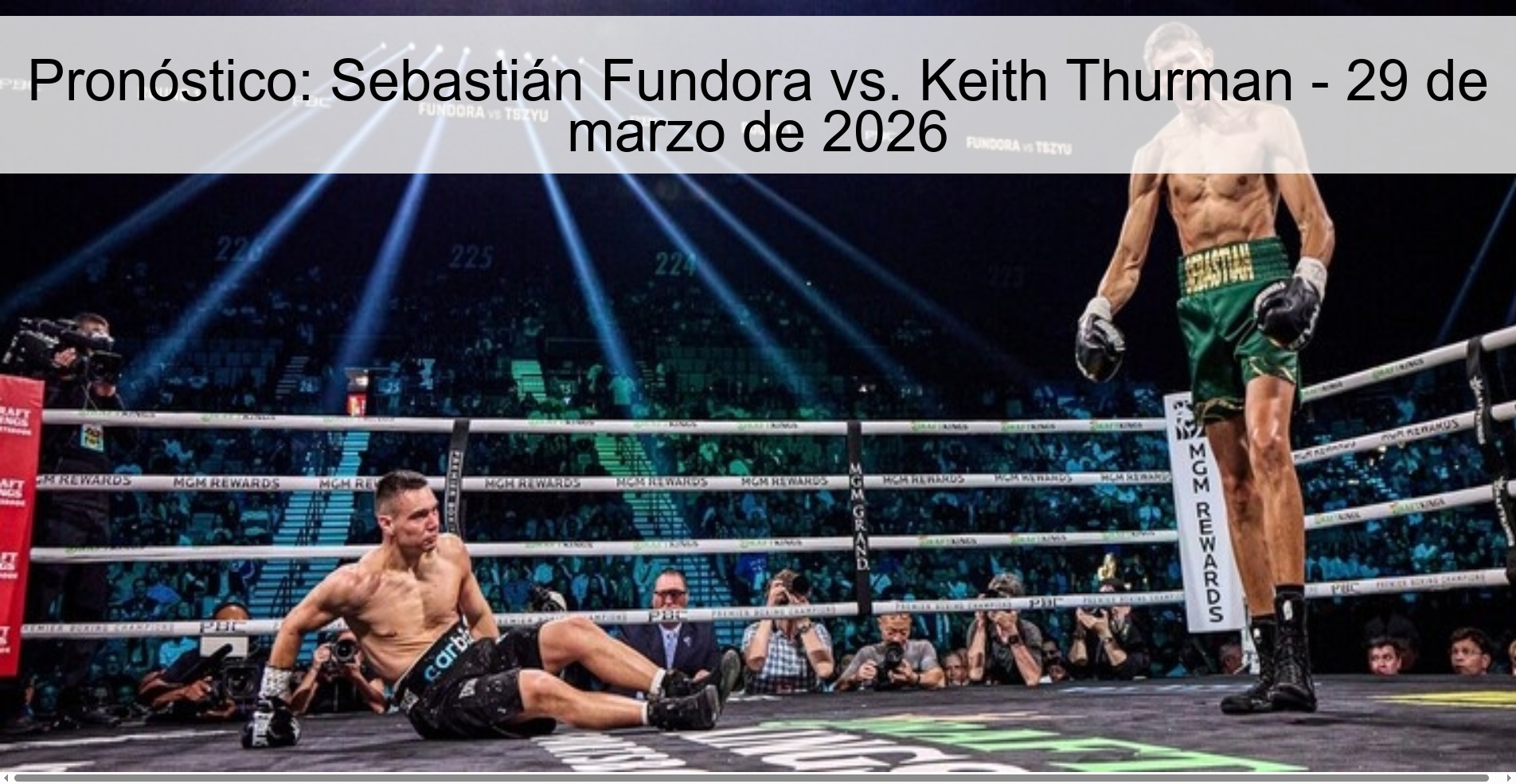 Prediction: Sebastián Fundora vs. Keith Thurman – March 29, 2026