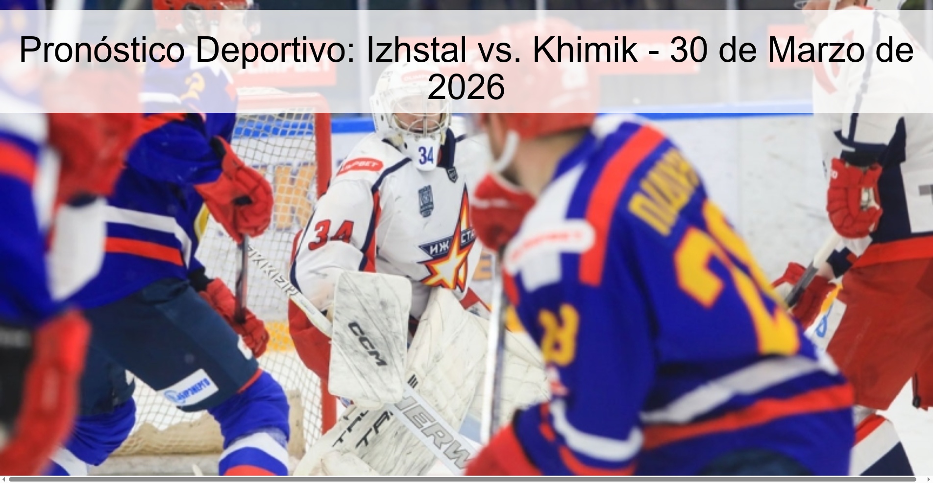 Sports Prediction: Izhstal vs. Khimik - March 30, 2026
