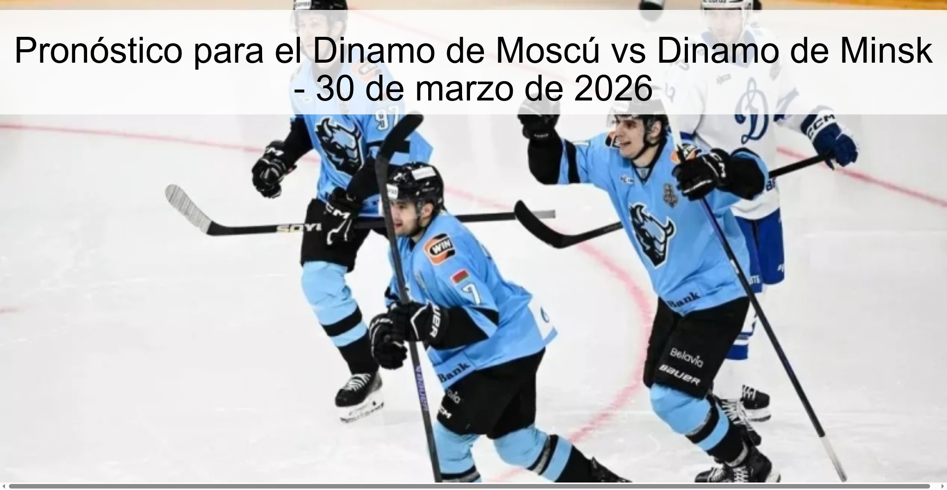 Prediction for Dinamo Moscow vs Dinamo Minsk - March 30, 2026
