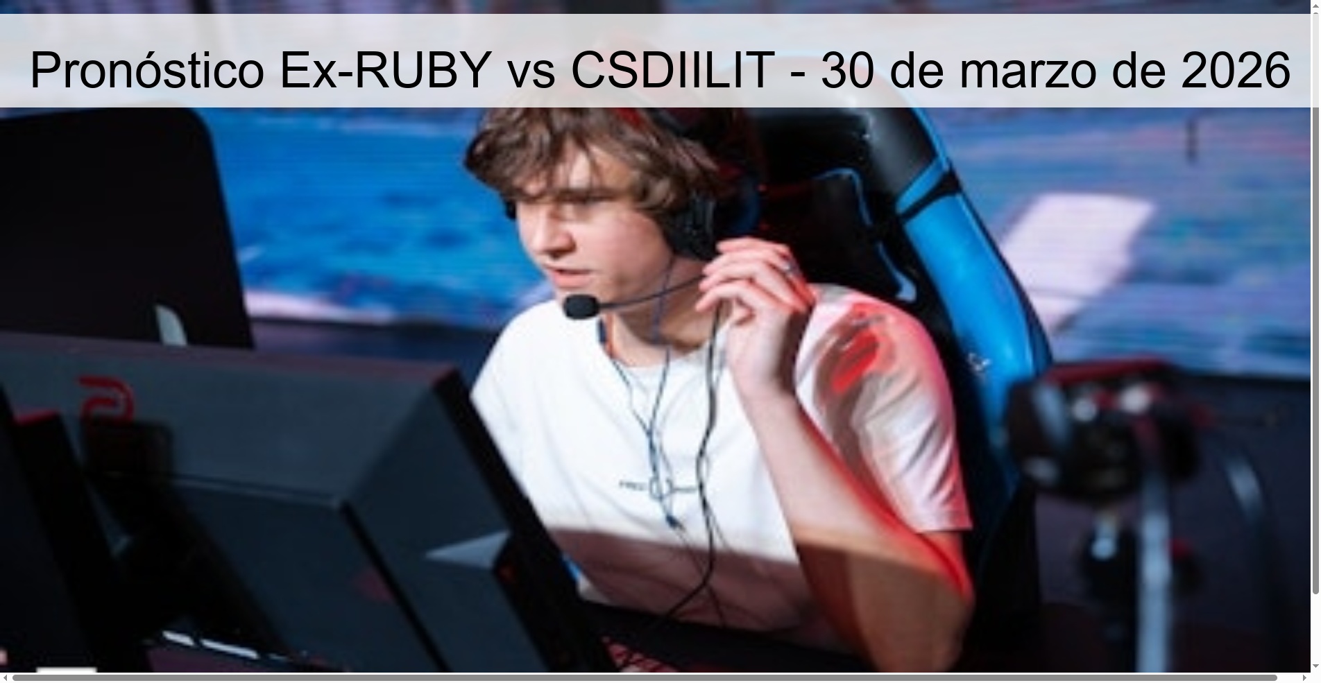 Ex-RUBY vs CSDIILIT Prediction – March 30, 2026 Ex-RUBY vs CSDIILIT Prediction – March 30, 2026