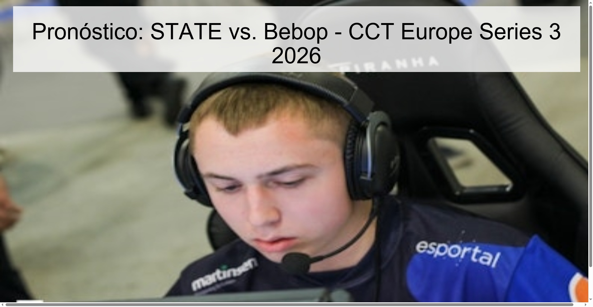 Prediction: STATE vs. Bebop - CCT Europe Series 3 2026