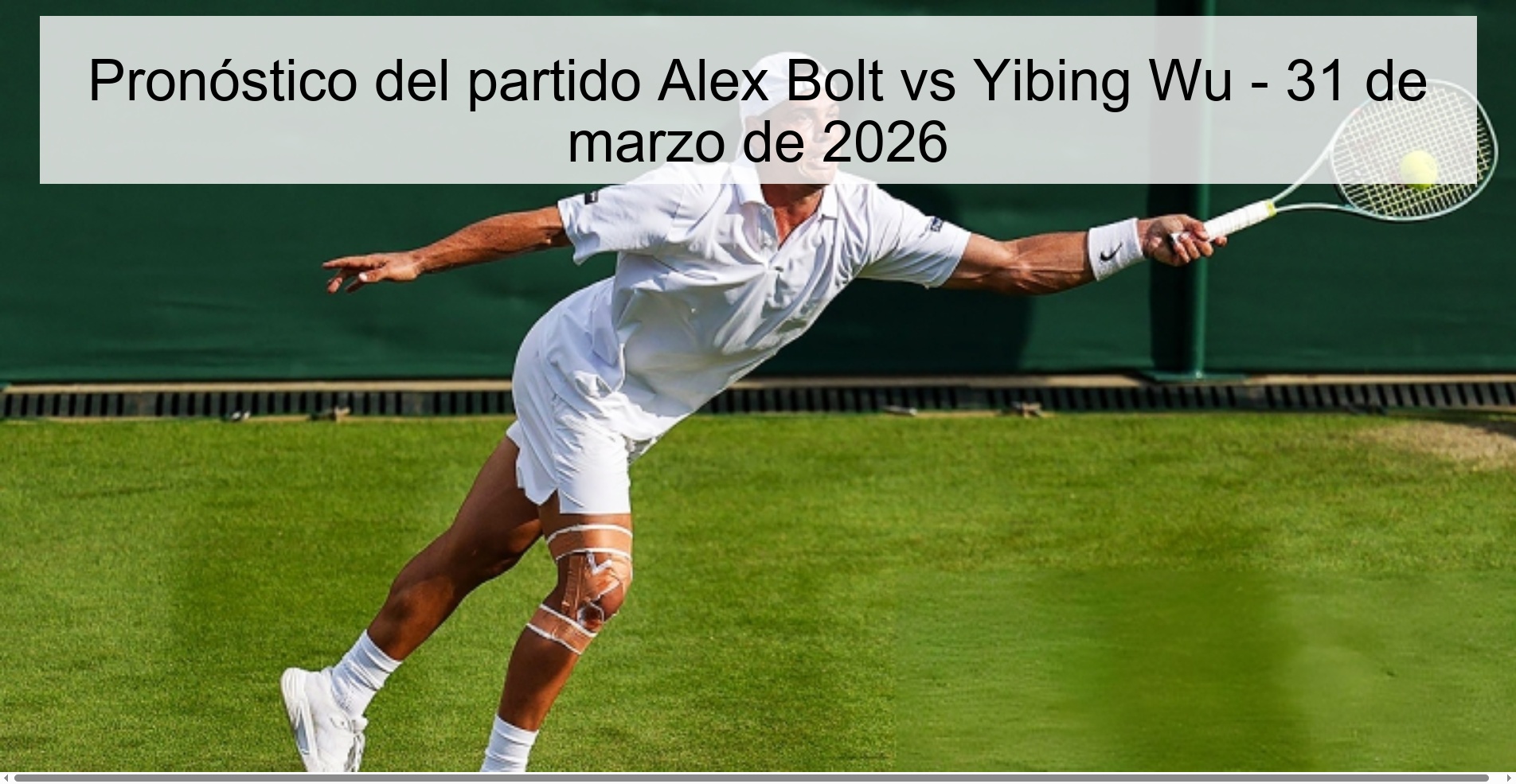 Alex Bolt vs Yibing Wu Prediction – March 31, 2026