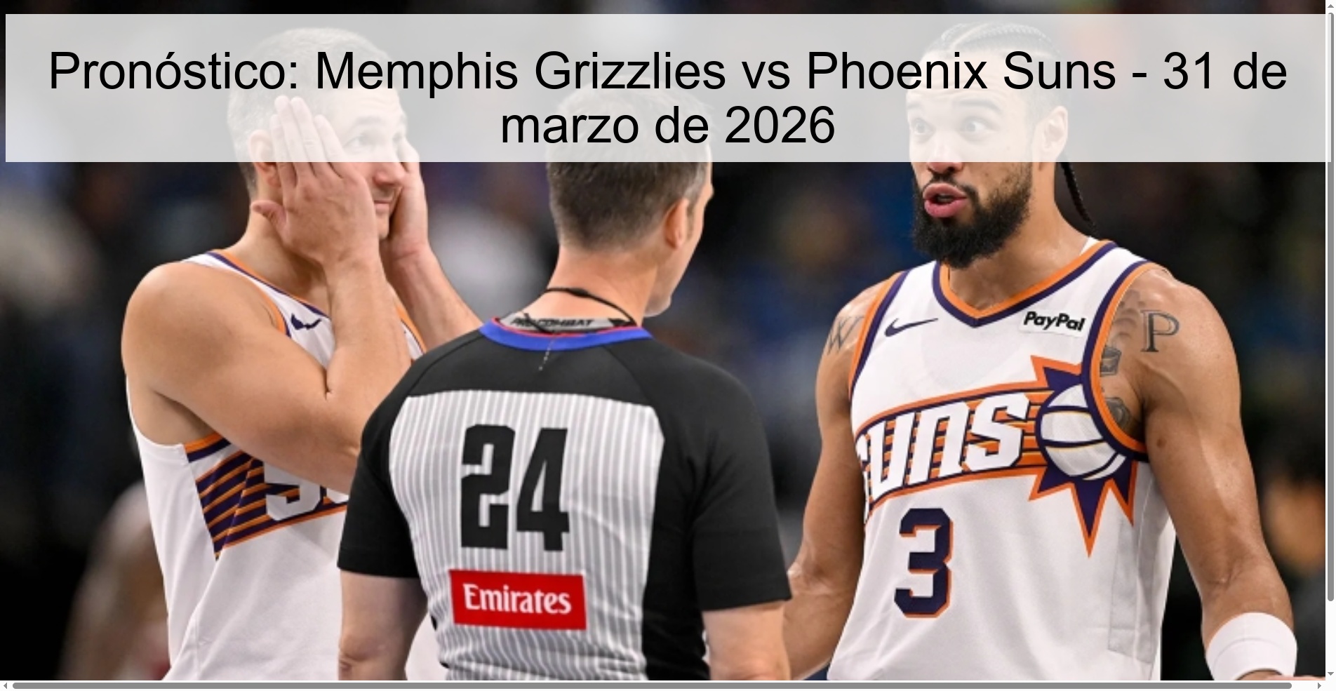 Prediction: Memphis Grizzlies vs Phoenix Suns - March 31, 2026
