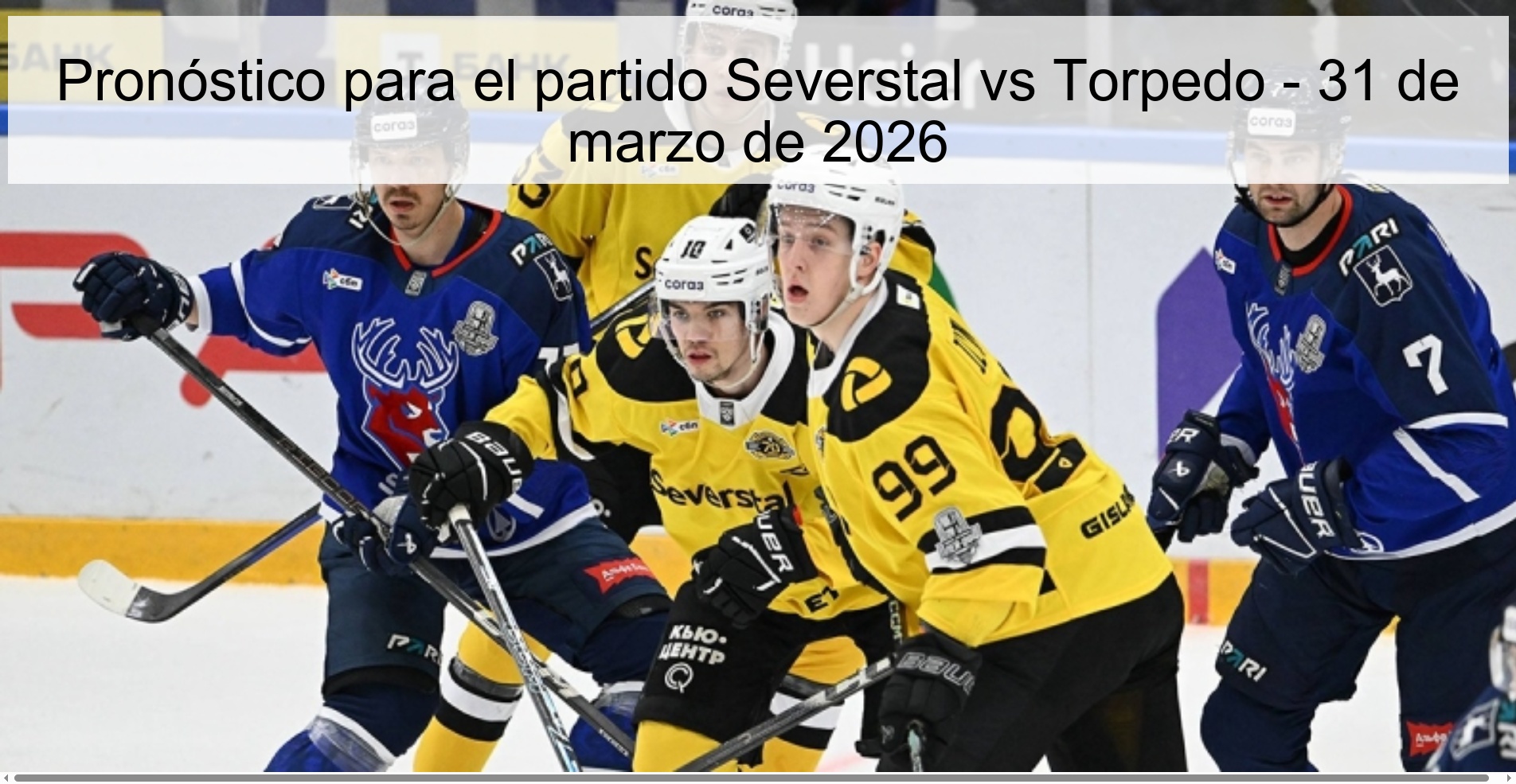 Prediction for the match Severstal vs Torpedo - March 31, 2026