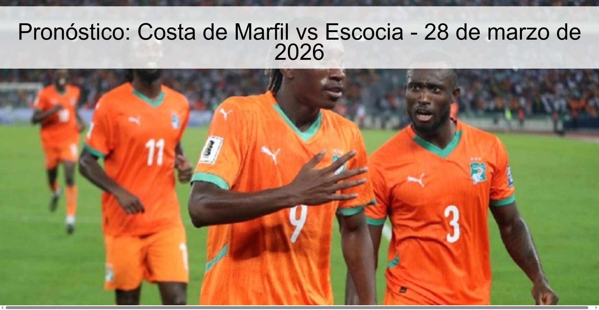 Prediction: Ivory Coast vs Scotland - March 28, 2026