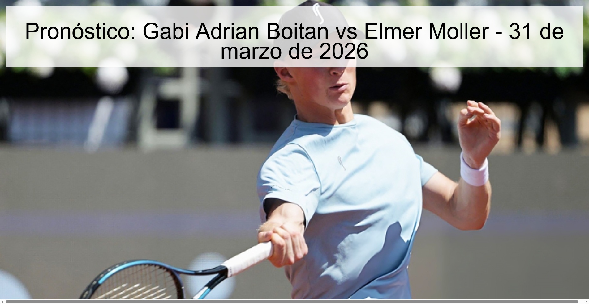 Prediction: Gabi Adrian Boitan vs Elmer Moller - March 31, 2026