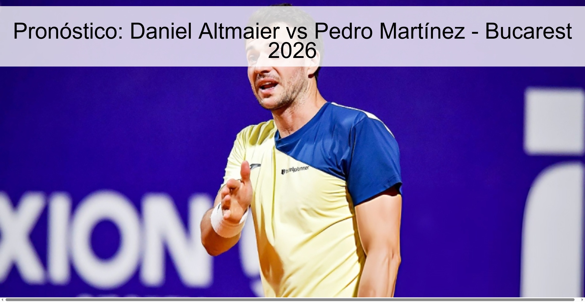 Prediction: Daniel Altmaier vs Pedro Martínez - Bucharest 2026 Prediction: Daniel Altmaier vs Pedro Martínez - Bucharest 2026
