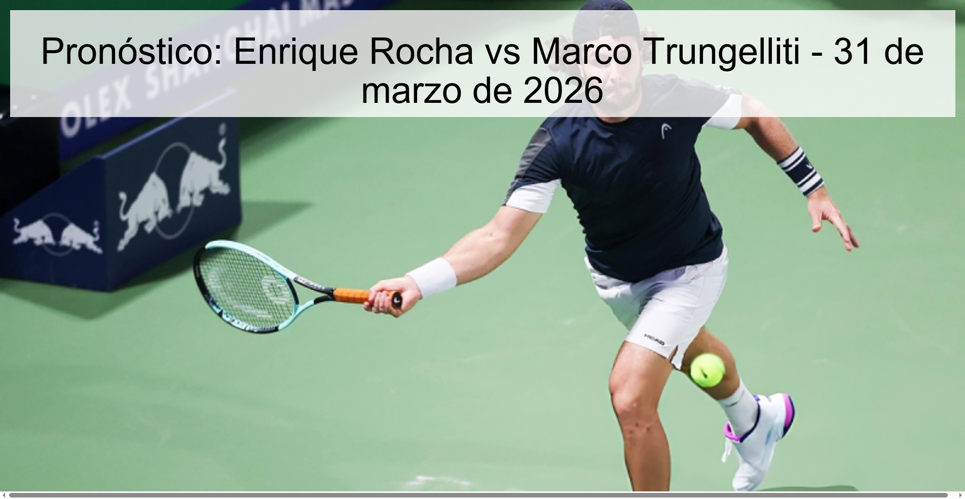 Pronóstico: Enrique Rocha vs Marco Trungelliti - 31 de marzo de 2026
