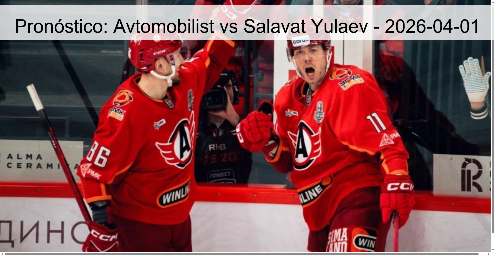 Prediction: Avtomobilist vs Salavat Yulaev - 2026-04-01