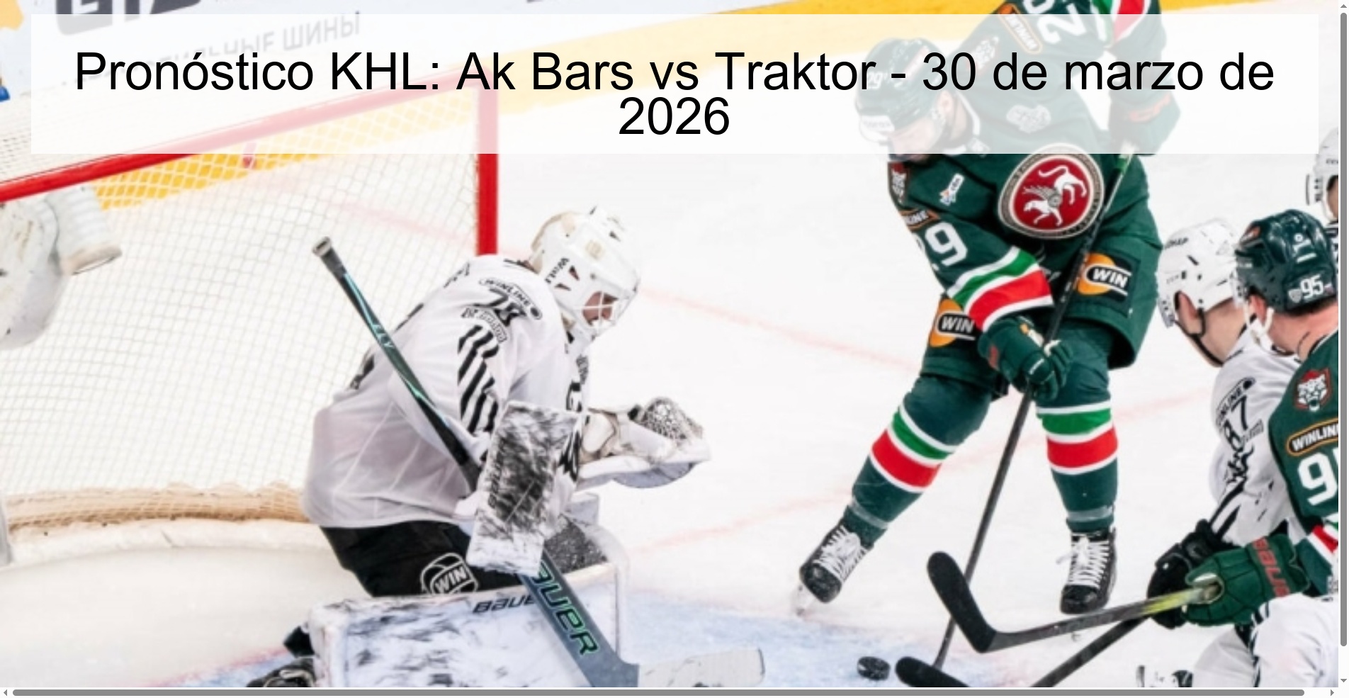 KHL Prediction: Ak Bars vs Traktor – March 30, 2026