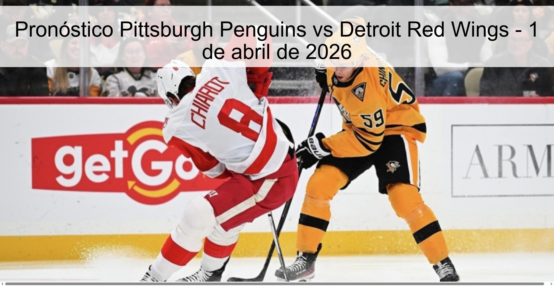 Pittsburgh Penguins vs Detroit Red Wings Prediction – April 1, 2026