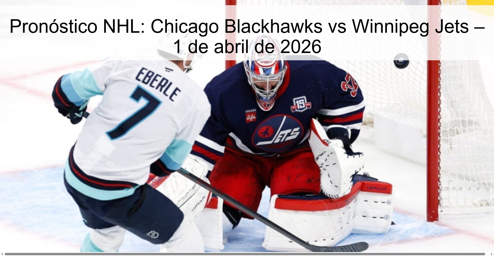 NHL Prediction: Chicago Blackhawks vs Winnipeg Jets – April 1, 2026