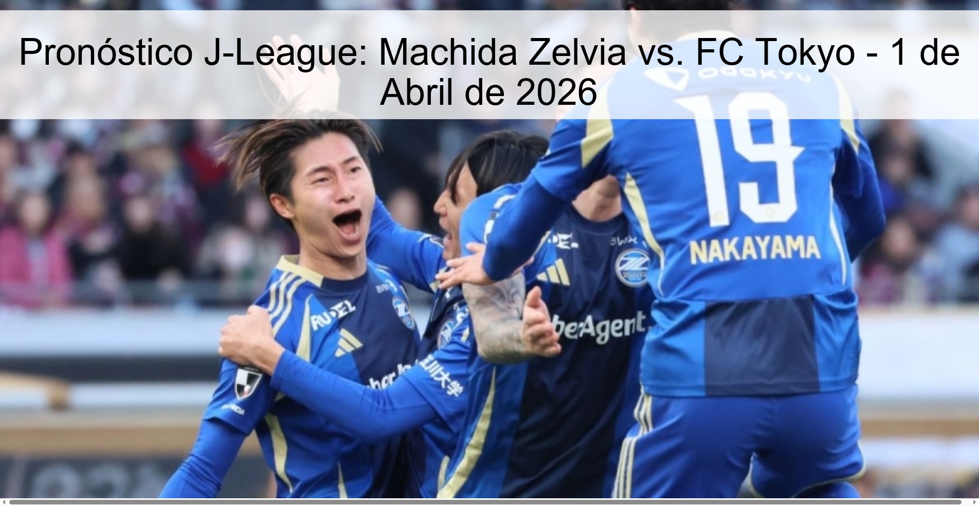 J-League Prediction: Machida Zelvia vs. FC Tokyo - April 1, 2026