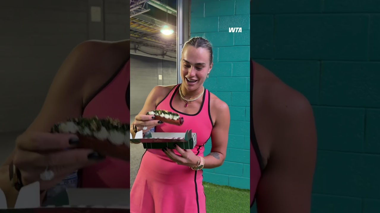 Aryna Sabalenka brilla en el Miami Open y descubre el hot dog más caro del torneo