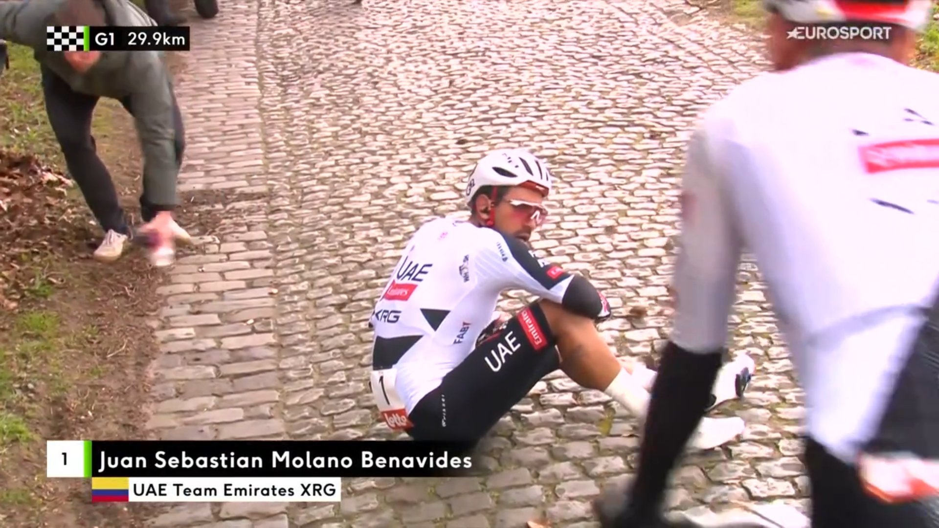 El Impactante Accidente de Juan Sebastián Molano en la Vuelta a Brujas