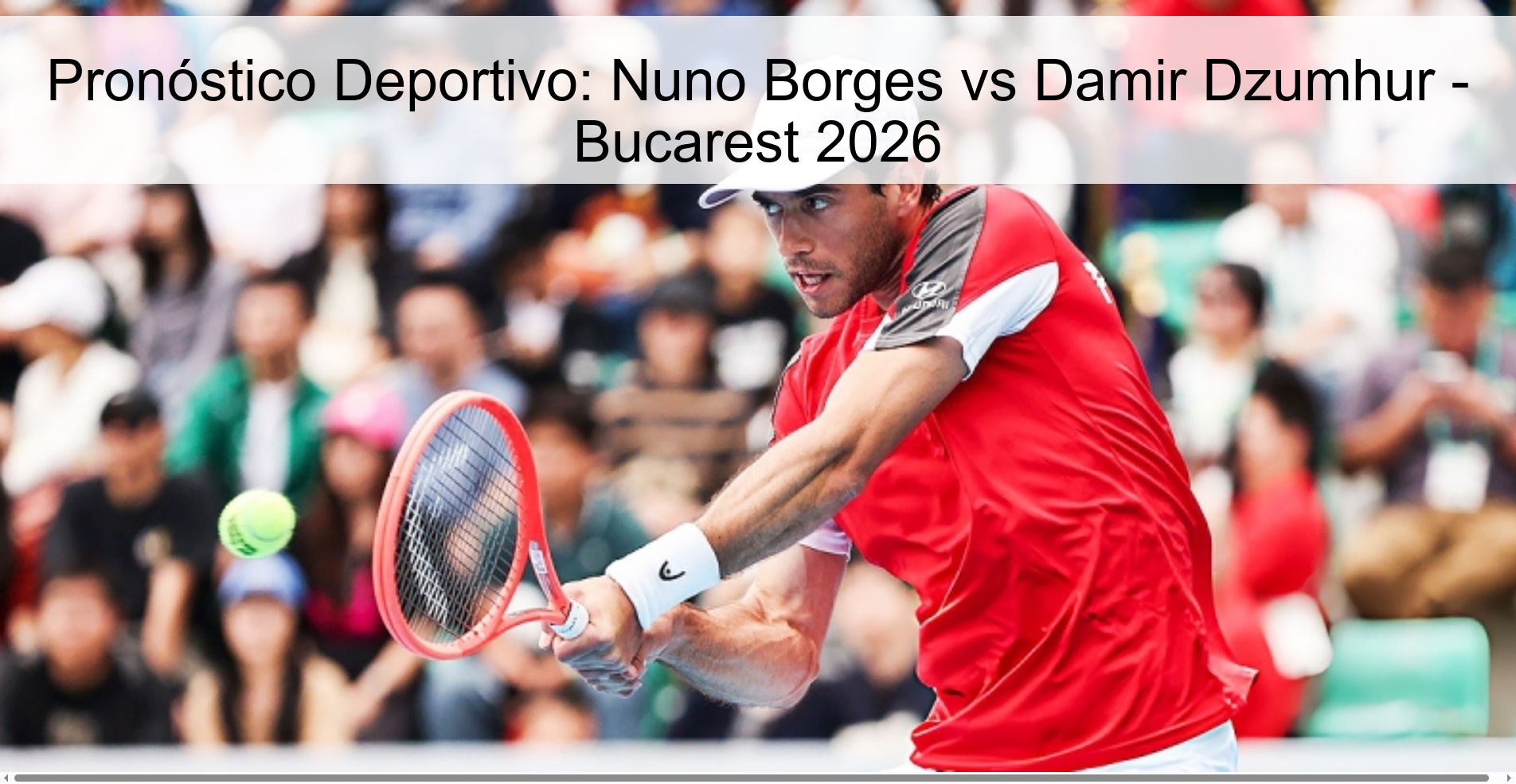 Pronóstico Deportivo: Nuno Borges vs Damir Dzumhur - Bucarest 2026