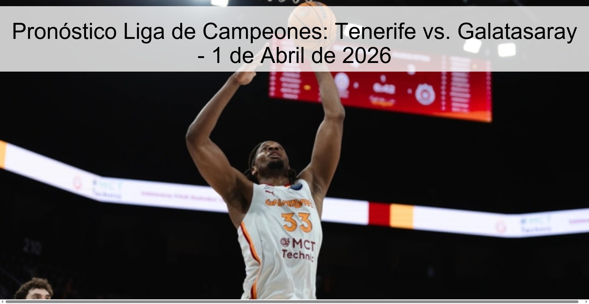 Champions League Prediction: Tenerife vs. Galatasaray - April 1, 2026