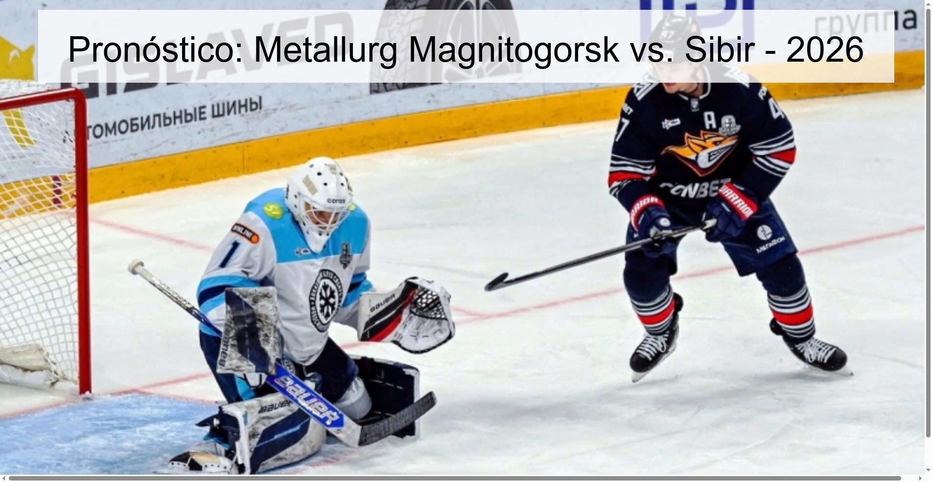Prediction: Metallurg Magnitogorsk vs. Sibir - 2026