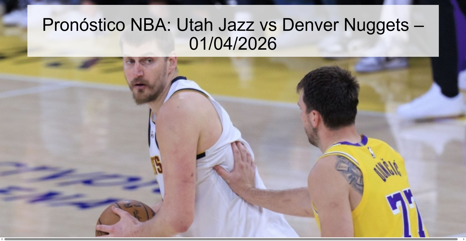 NBA Prediction: Utah Jazz vs Denver Nuggets – 04/01/2026