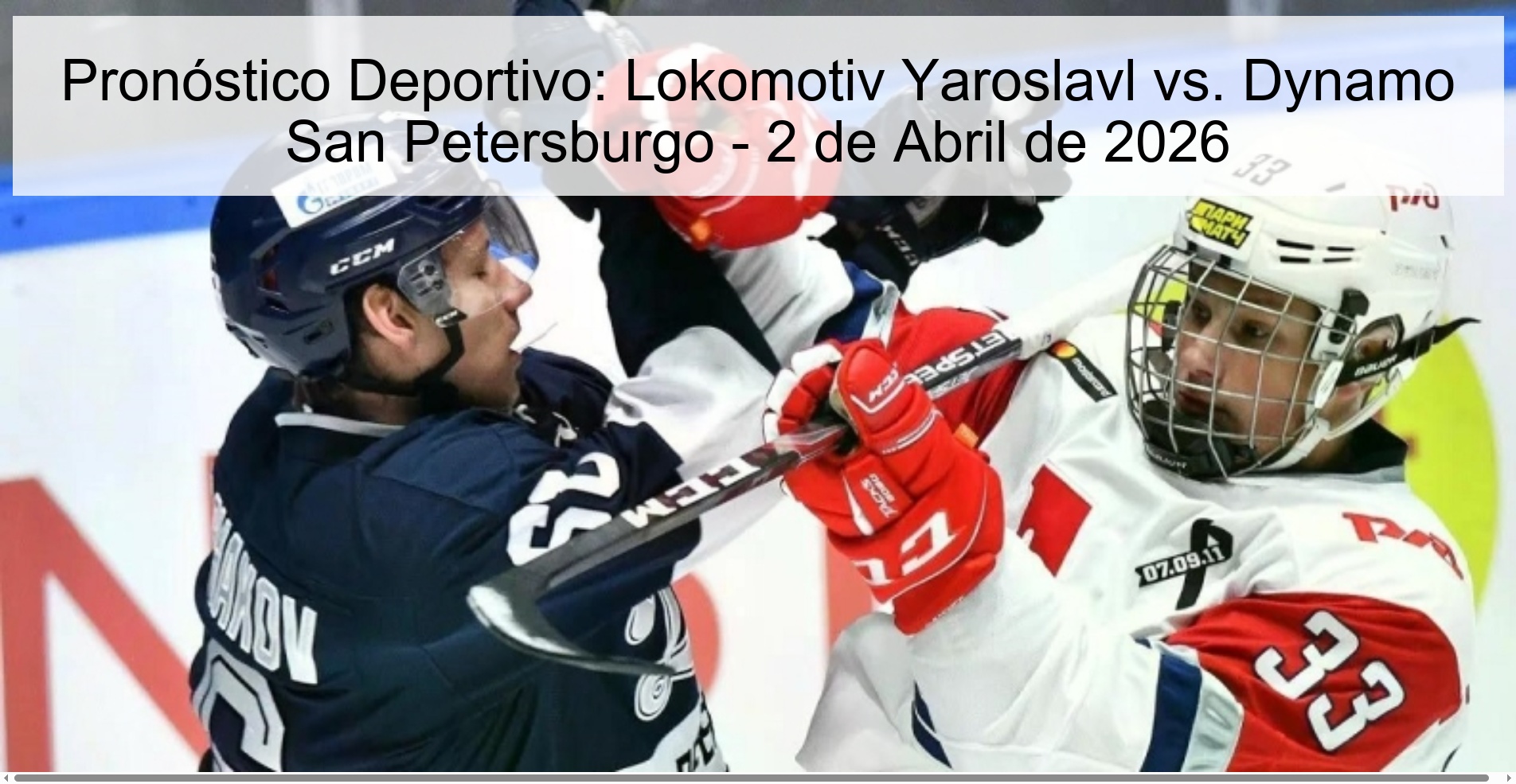 Sports Prediction: Lokomotiv Yaroslavl vs. Dynamo Saint Petersburg - April 2, 2026