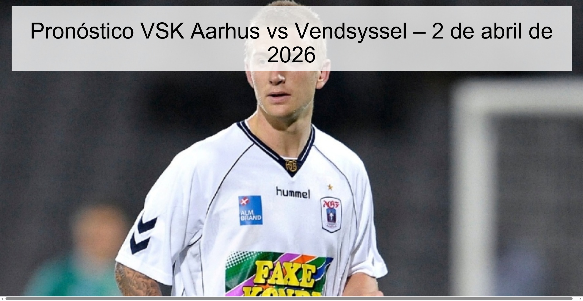 VSK Aarhus vs Vendsyssel Prediction – April 2, 2026