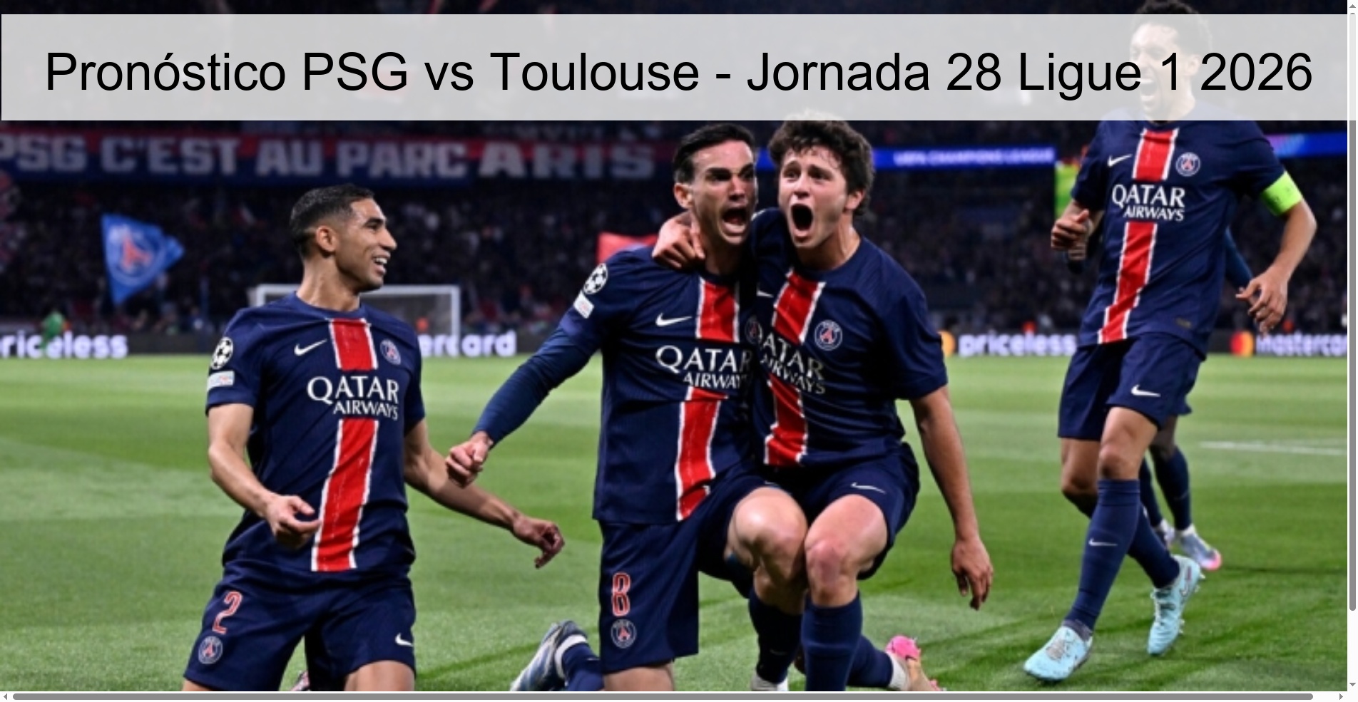 PSG vs Toulouse Prediction - Matchday 28 Ligue 1 2026